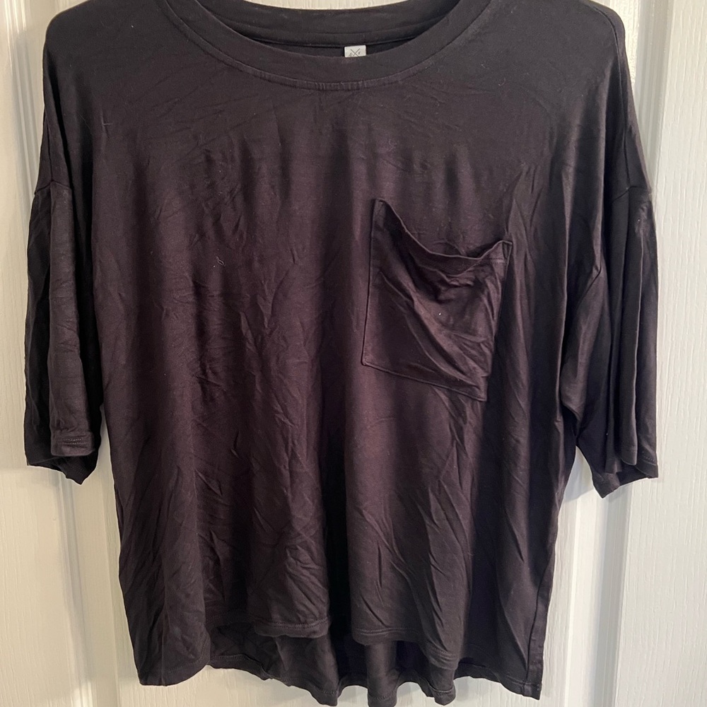 Gentle Fawn Black Women's Top with pocket